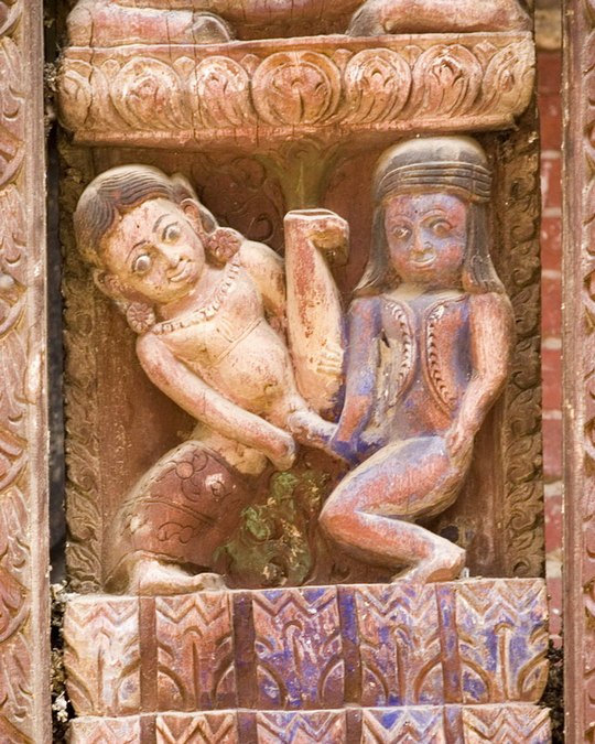 Ancient Erotic Carving